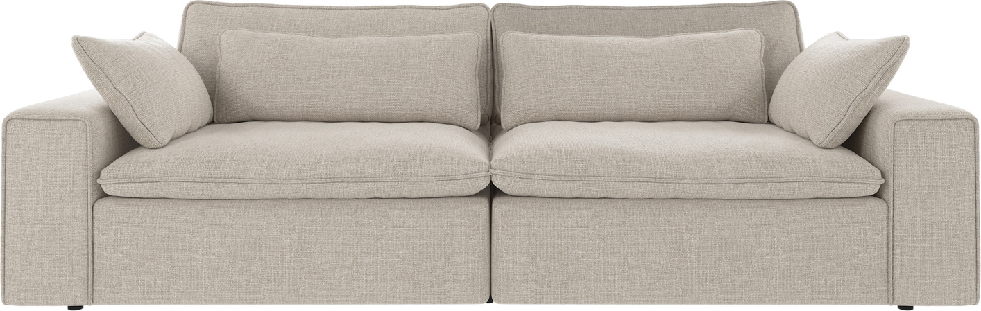 -personers Sofa Rowico Rawlins Maxi Lysegrå Robin   Polyester Med Nozag-fjedre Og Pocket-hynder