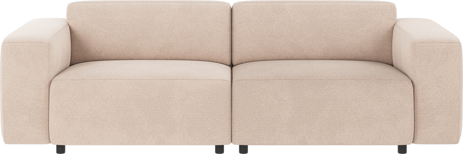 -personers Sofa Rowico Willard Rita -stof Lysebeige Polyester Nordisk Design
