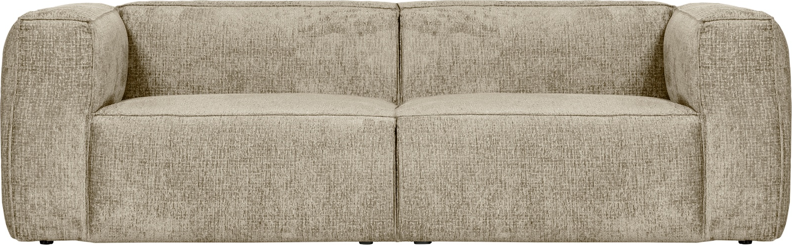4-personers Woood Bean Sofa i Creme Velvet - Stil og Komfort