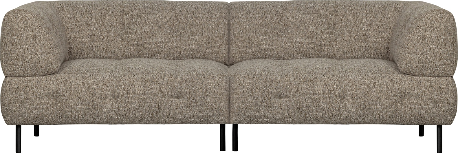 Woood Lloyd 4-personers Sofa i Brun Groft Vævet Polyester