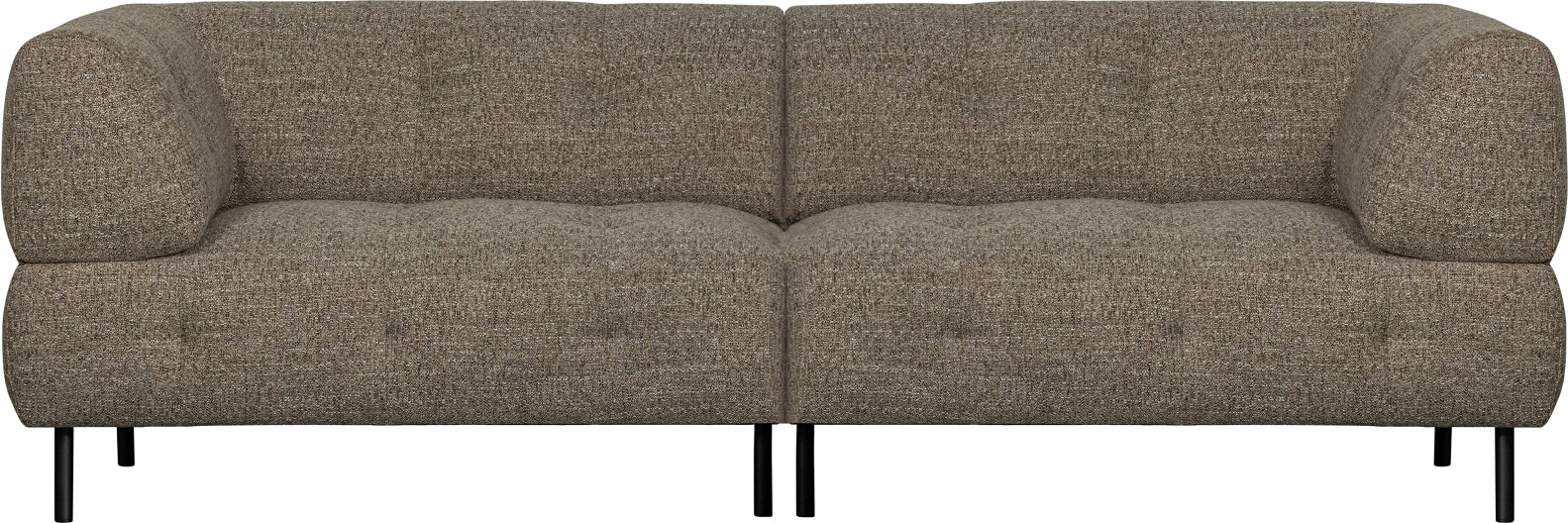 Elegant 4-personers Mørkebrun Sofa fra Woood - Tidløst Design