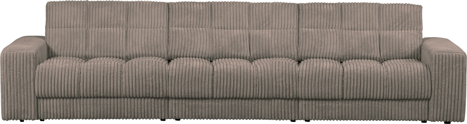 3-personers Sofa Woood Second Date i Fløjl - Mudderfarvet