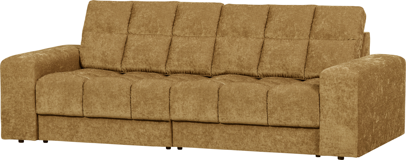 Elegant 2-personers sofa i gylden polyester fra Woood