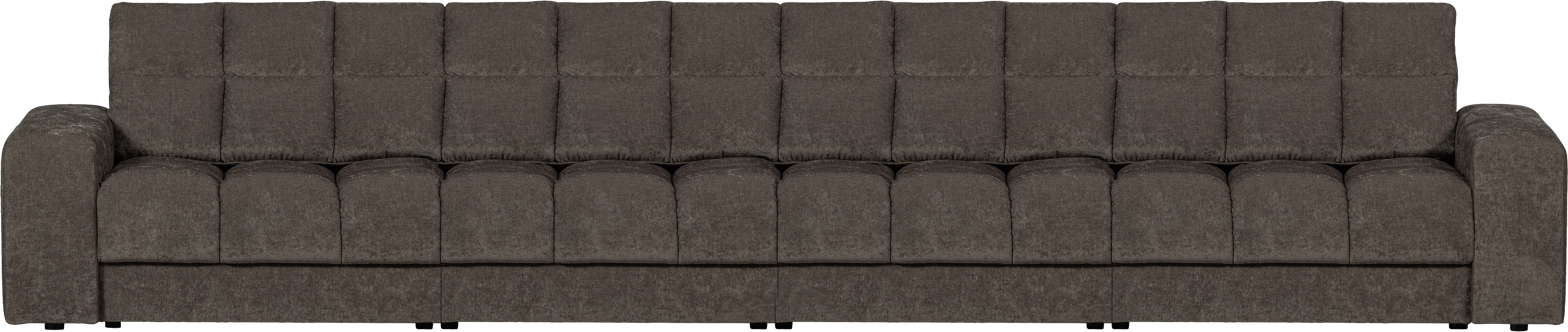 Woood Second Date Sofa til 4 personer i Varm Grå Polyester