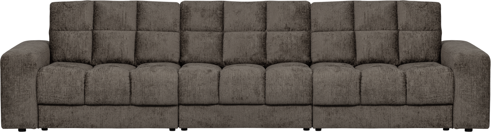3-personers Sofa Woood Second Date i Grå Velour - Stil & Komfort
