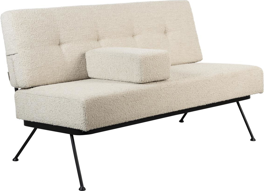 Elegant 2-personers sofa Zuiver Bowie i lysgrå stof