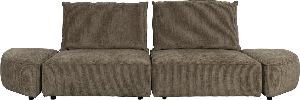 Elegant 3-personers Zuiver Hunter Sofa i Gråbrun Stof