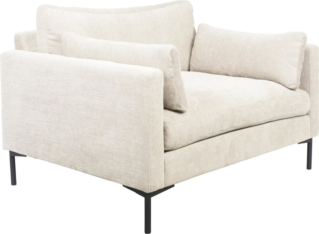 Elegant 1-personers Sofa Zuiver Summer i Perlemor Stof