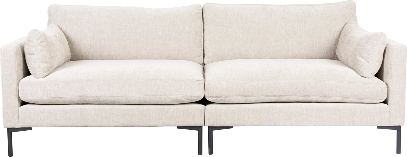 Elegant 3-personers Sofa i Perlemorsfarvet Stof fra Zuiver