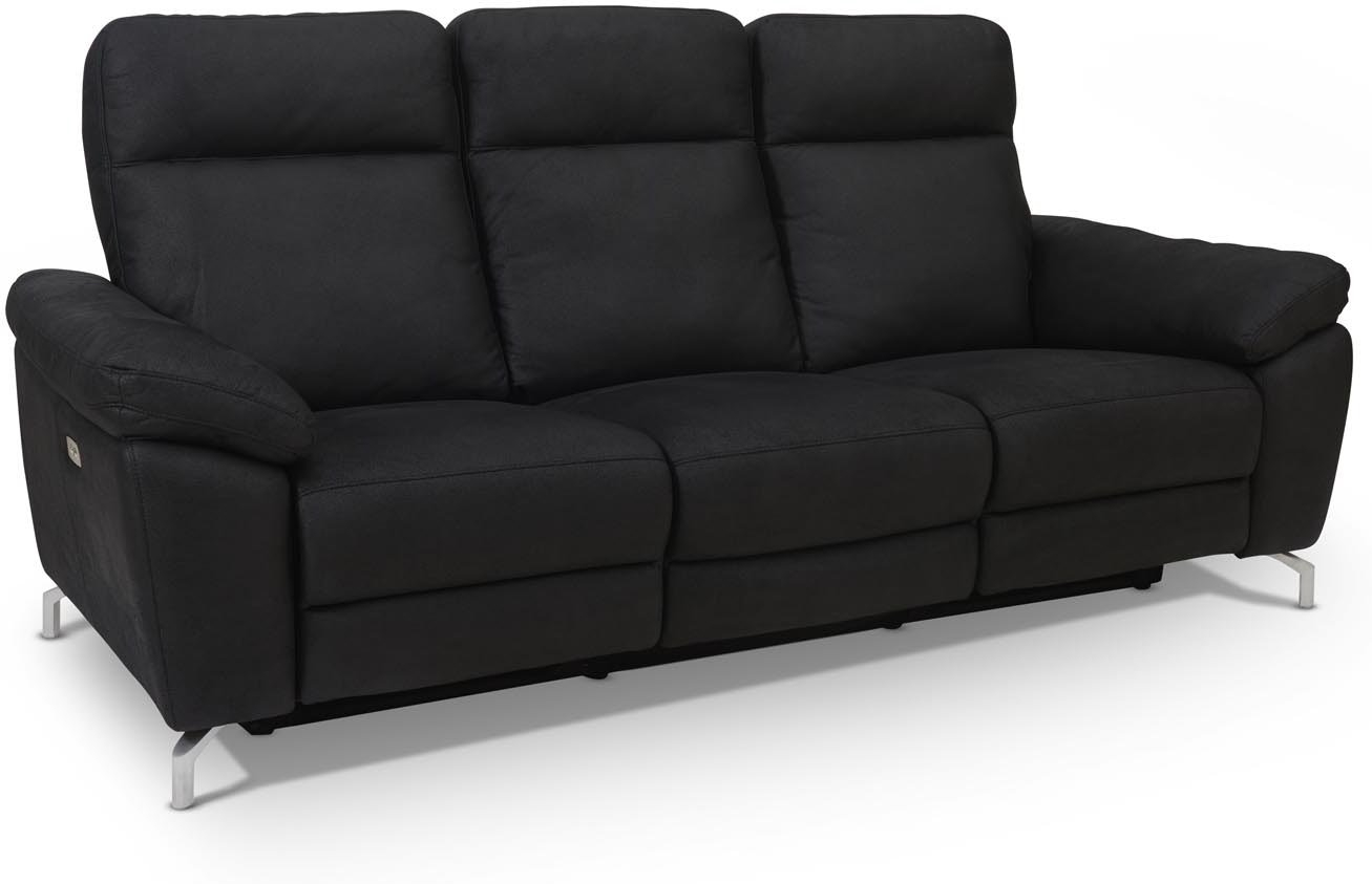 -personers Stofsofa Raymond   Hallmark Edinburgh  Sort  222x96x101 Cm