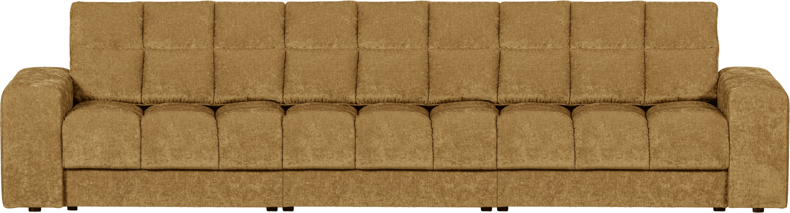 Elegant 3-personers Guld Stofsofa – Komfort til Dit Hjem
